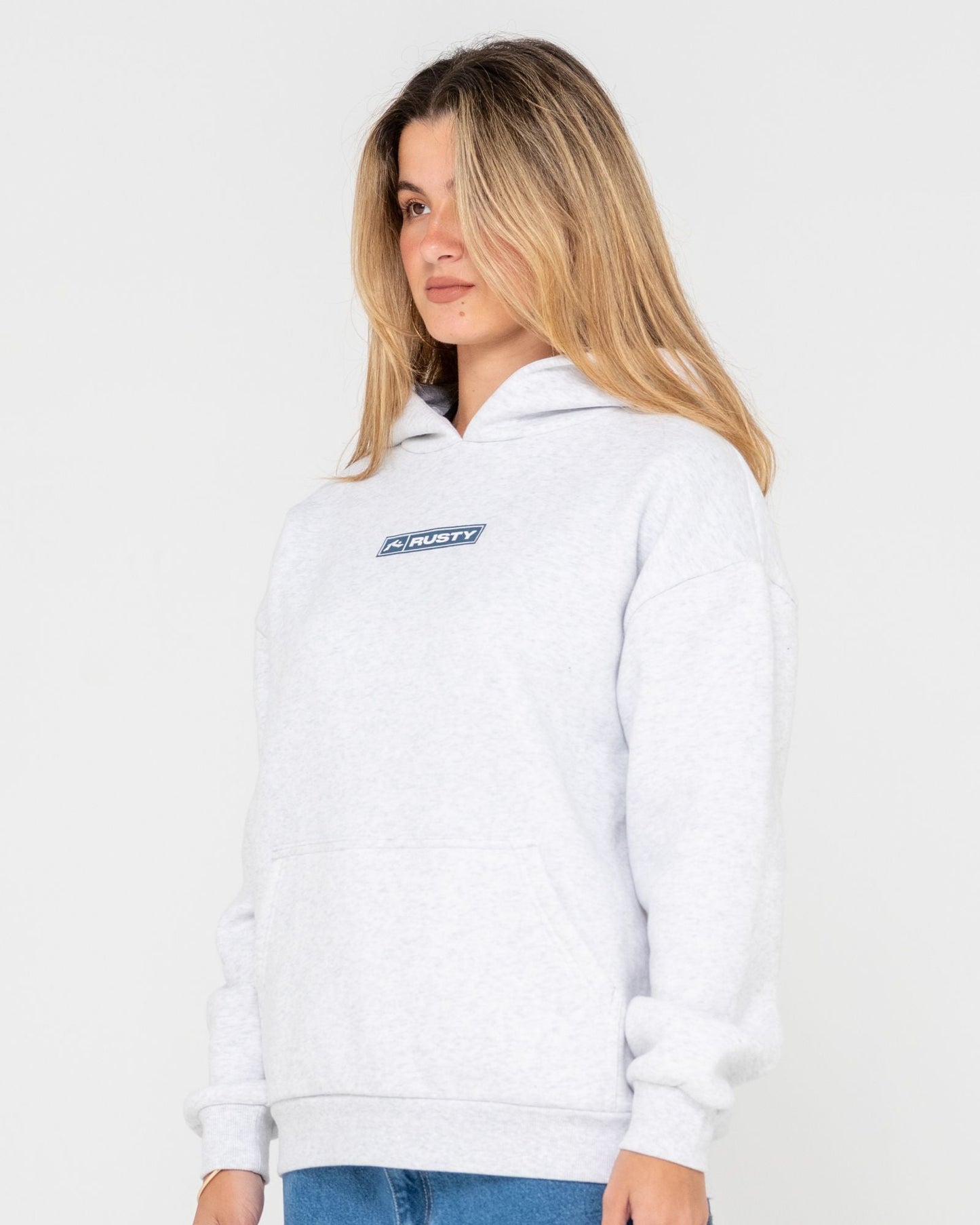 Essentials Oversized Hooded Fleece - Ecru Marle