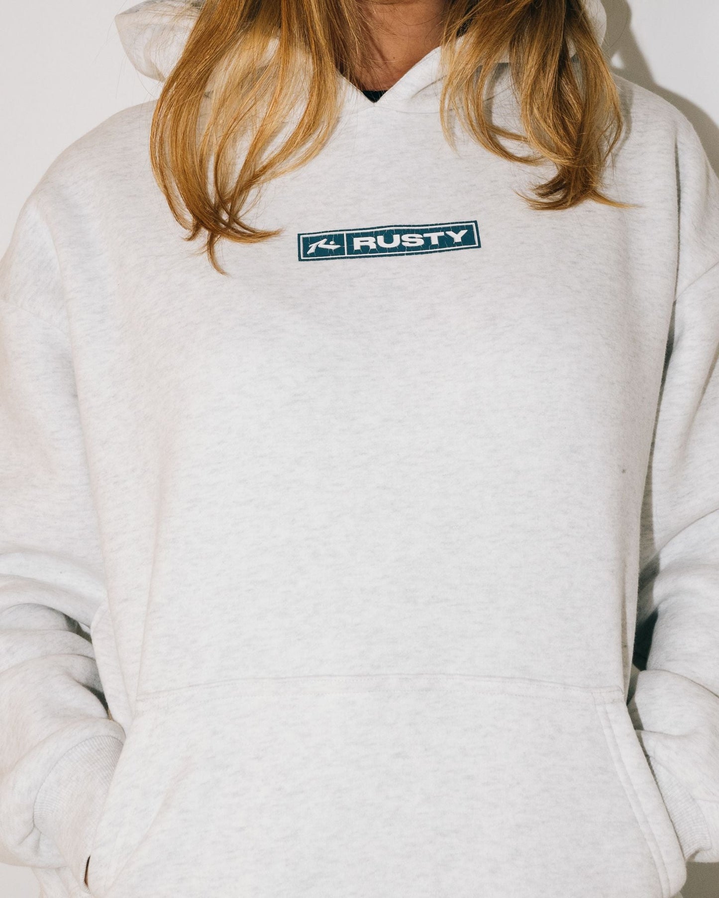 Essentials Oversized Hooded Fleece - Ecru Marle