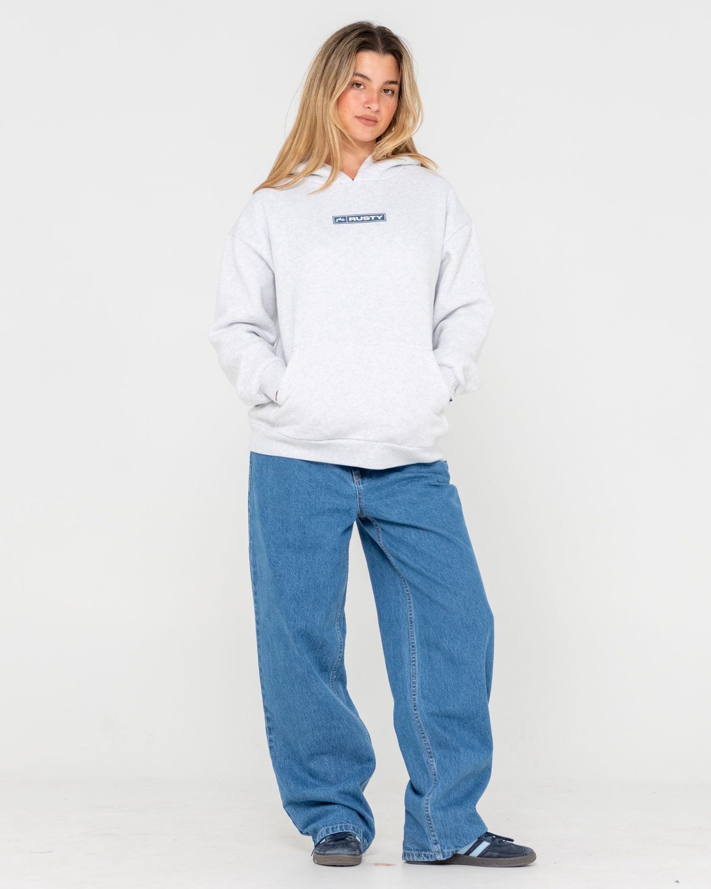 Essentials Oversized Hooded Fleece - Ecru Marle