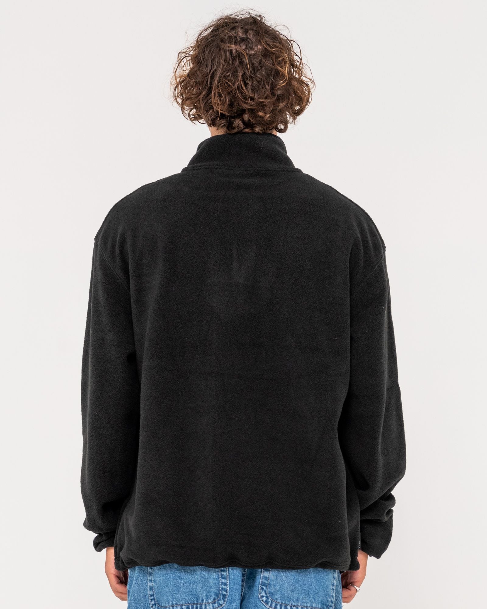 Rusty Core Division Quarter Zip Polar Fleece - Black (view 2)