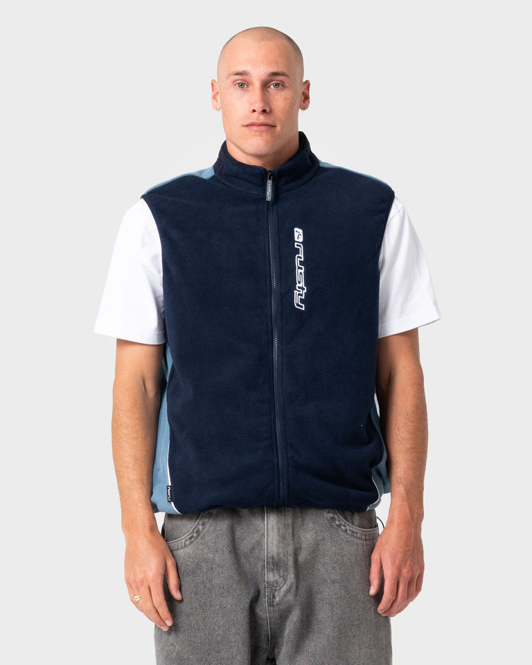 Rusty Phantom Polar Fleece Vest - Navy Blue (view 2)