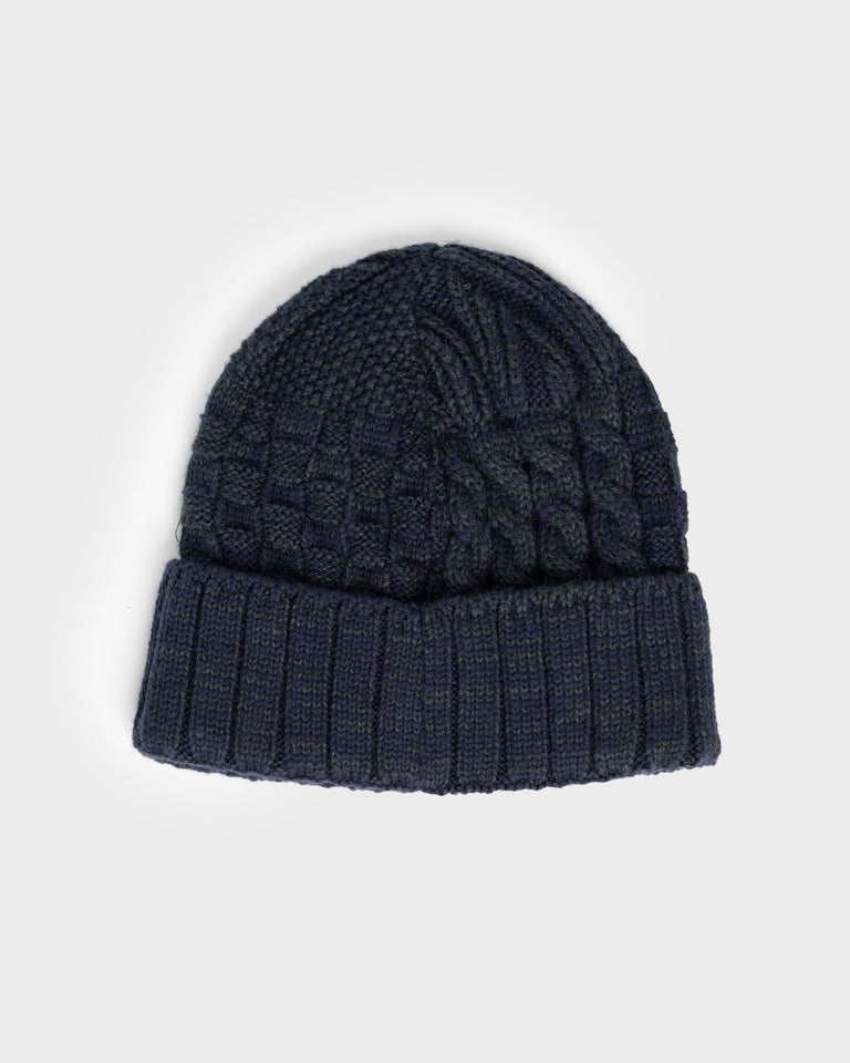 Rusty Ice Wave Beanie - Navy Blue (view 3)