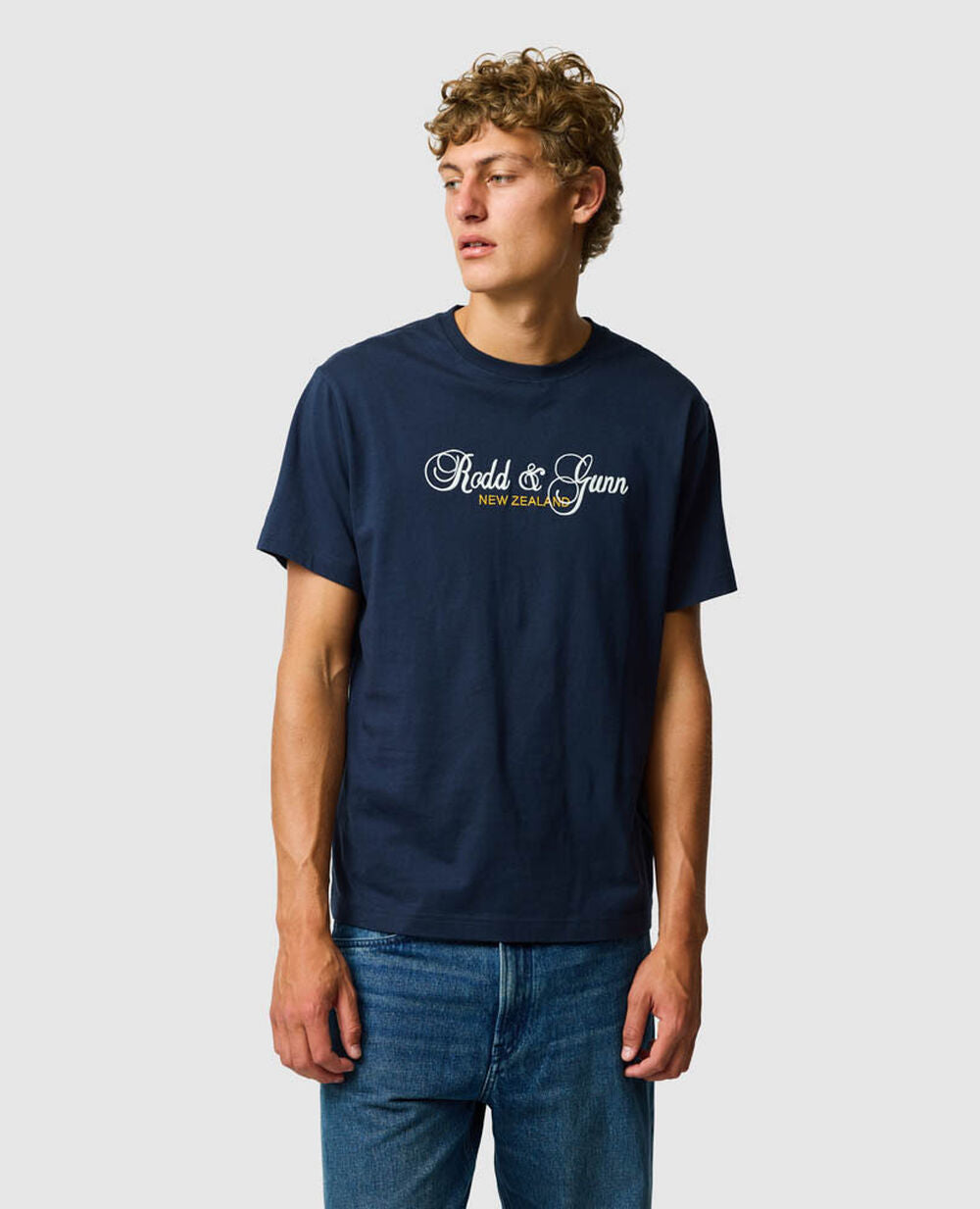 Rodd & Gunn Wendon Valley Tee in eclipse - front
