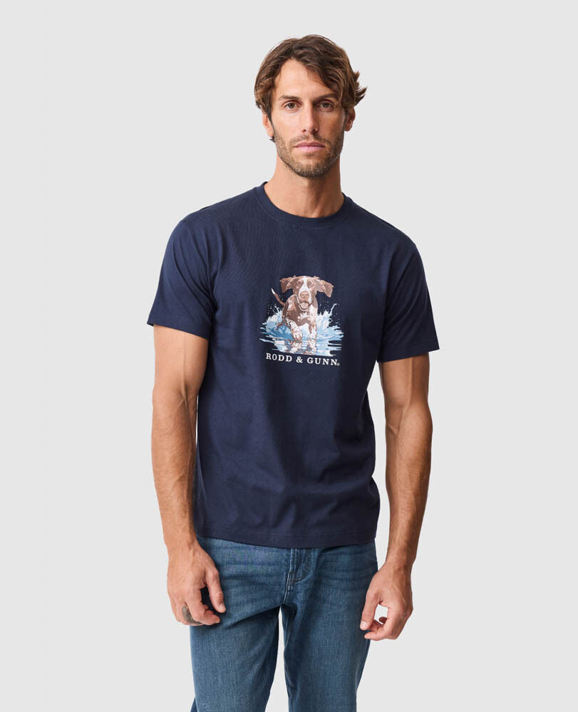 Rodd & Gunn Gunners Track T-Shirt - Midnight