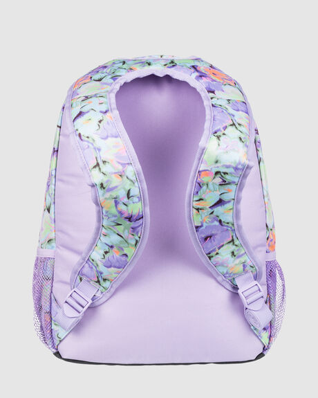 Shadow Swell Printed Backpack - Purple Rose Blumen