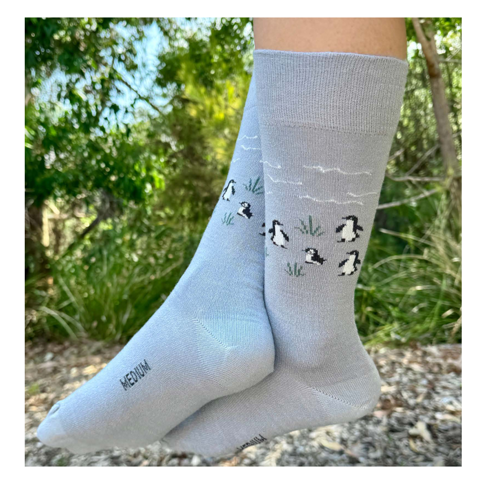 Fine Merino Wool Patterned Health Sock - Tourist