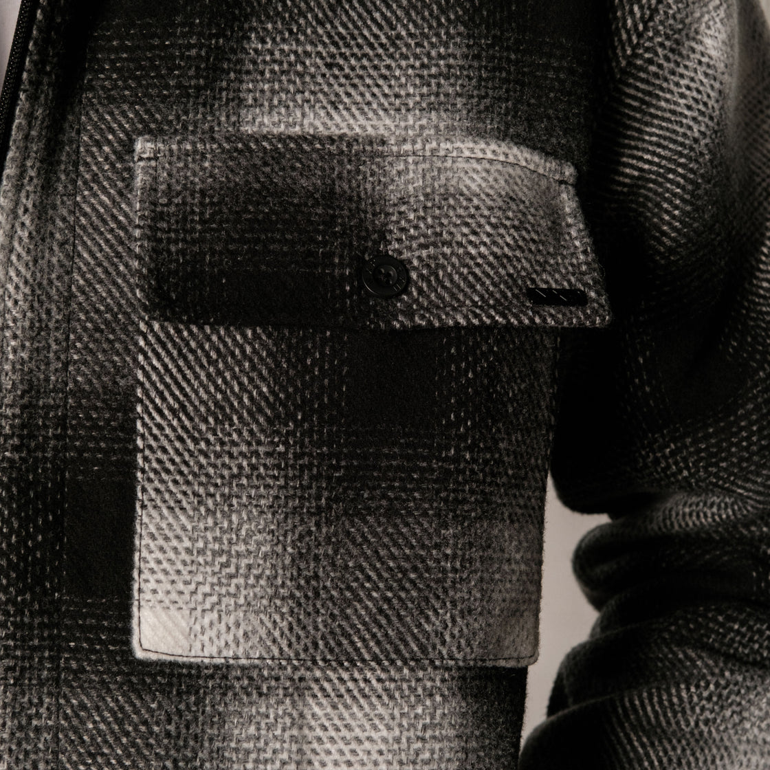 NXP Rise Relaxed Jacket - Black / White Check (view 3)