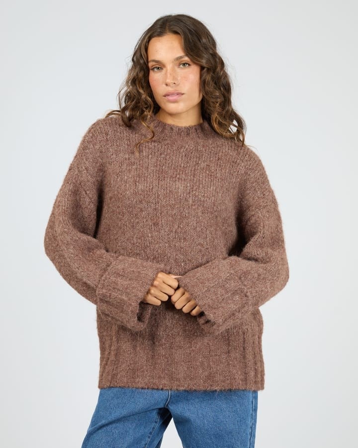 Silent Theory Mabel Knit Jumper - Chocolate