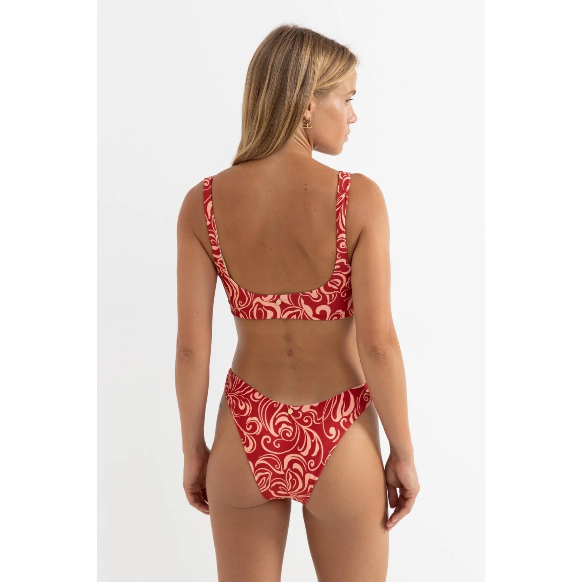 Rhythm Kai Floral Twist Front Top - Pink (view 2)
