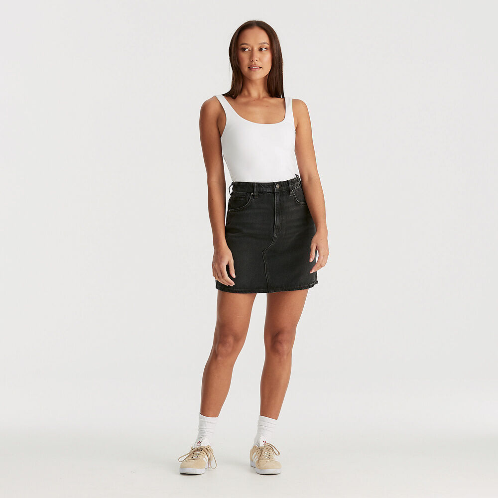 Riders Hi Girlfriend Skirt - Black Crystal
