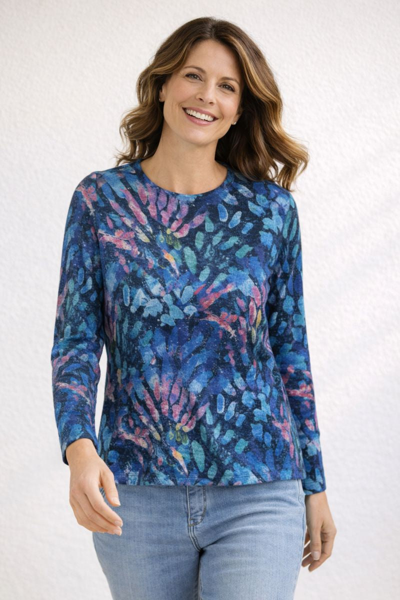 Renoma Zoe Cosy Snood Top - Multi