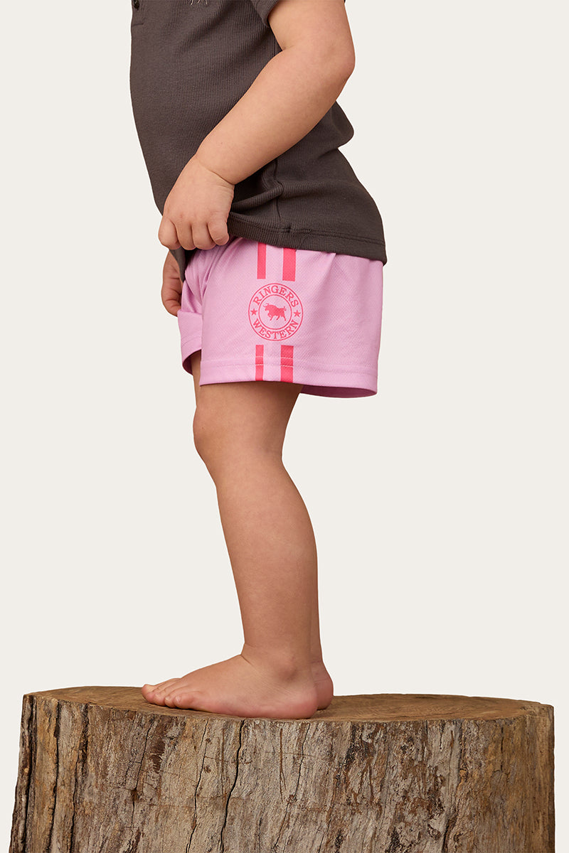 Ringers Western Ringers Babies Footy Short - Pastel Pink / Candy (view 2)