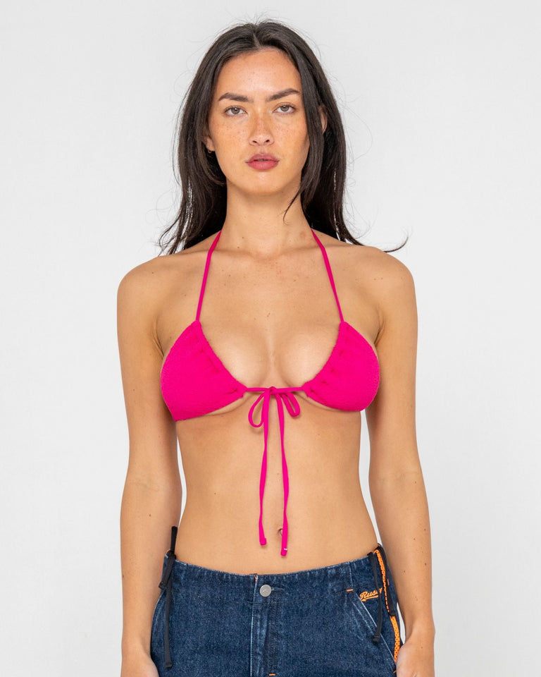 Rusty Sandalwood Multiway Triangle Bikini Top - Fuchsia (view 12)