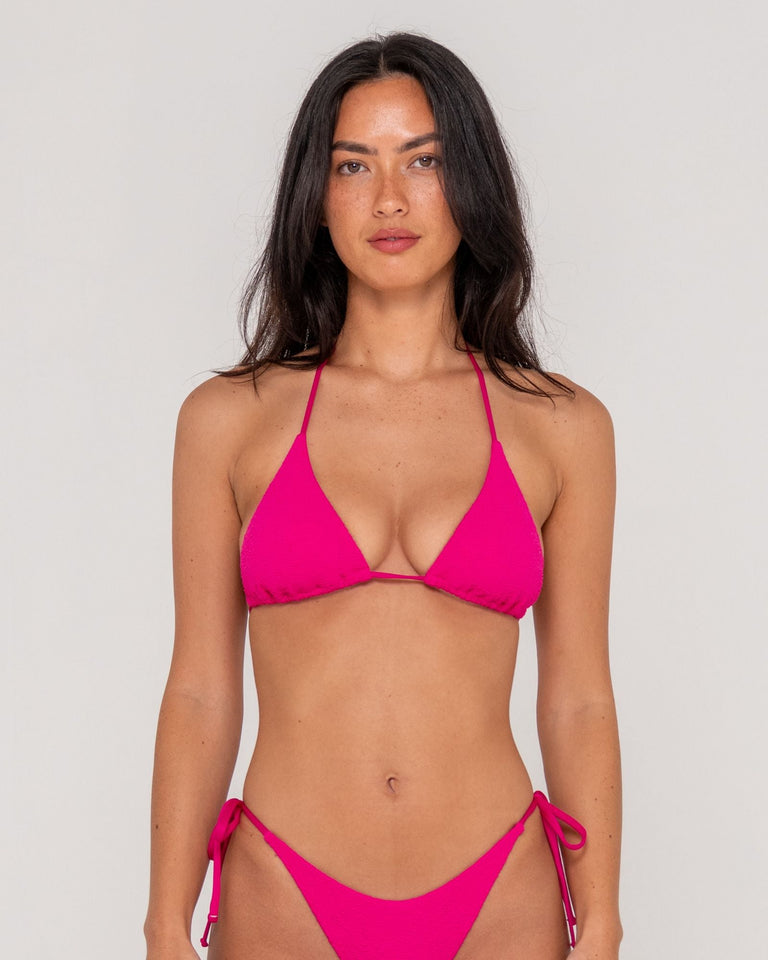 Rusty Sandalwood Multiway Triangle Bikini Top - Fuchsia