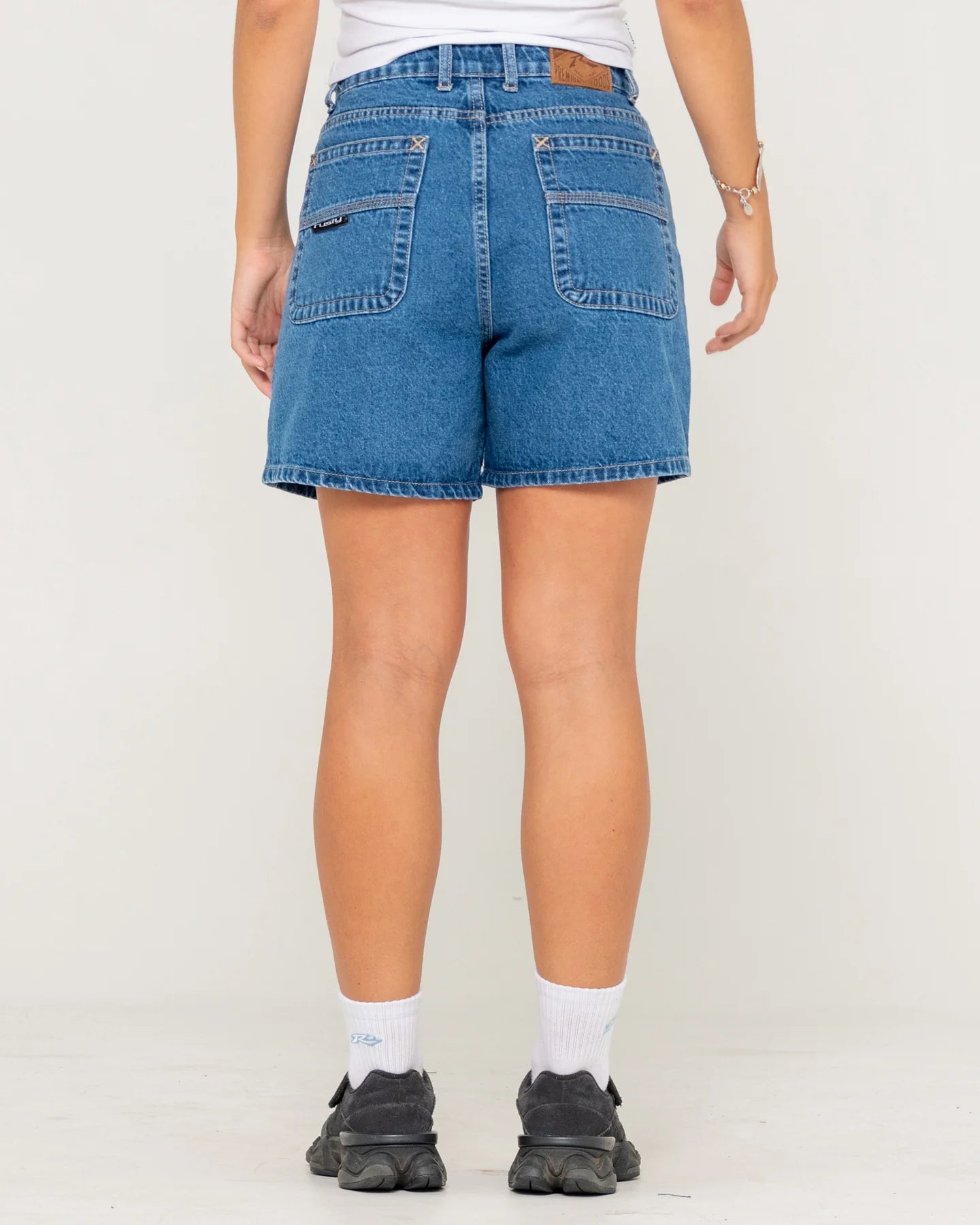 Rusty Cyprus High Denim Short - Middy Blue (view 2)