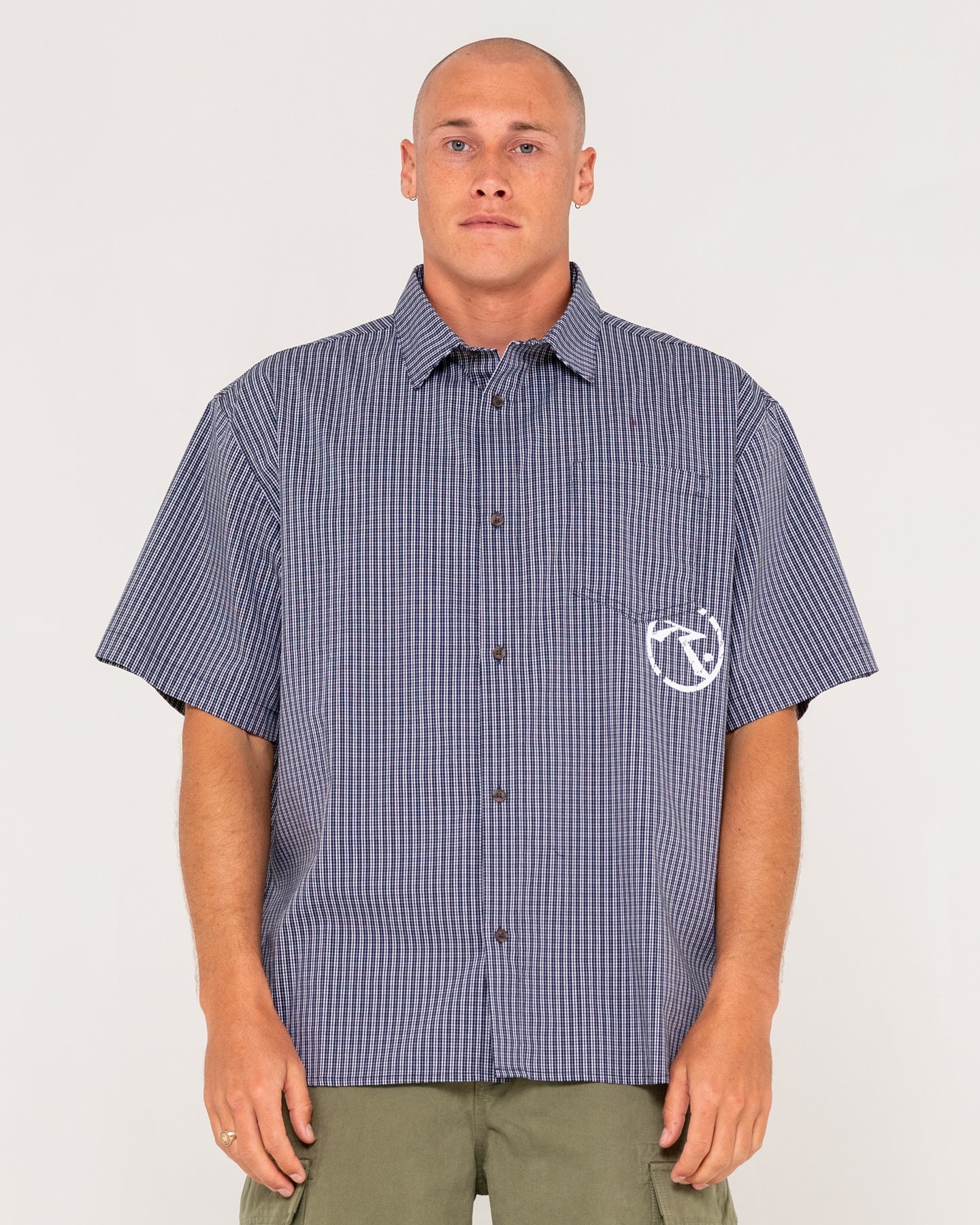 Resno Recon Short Sleeve Shirt - Navy Blue