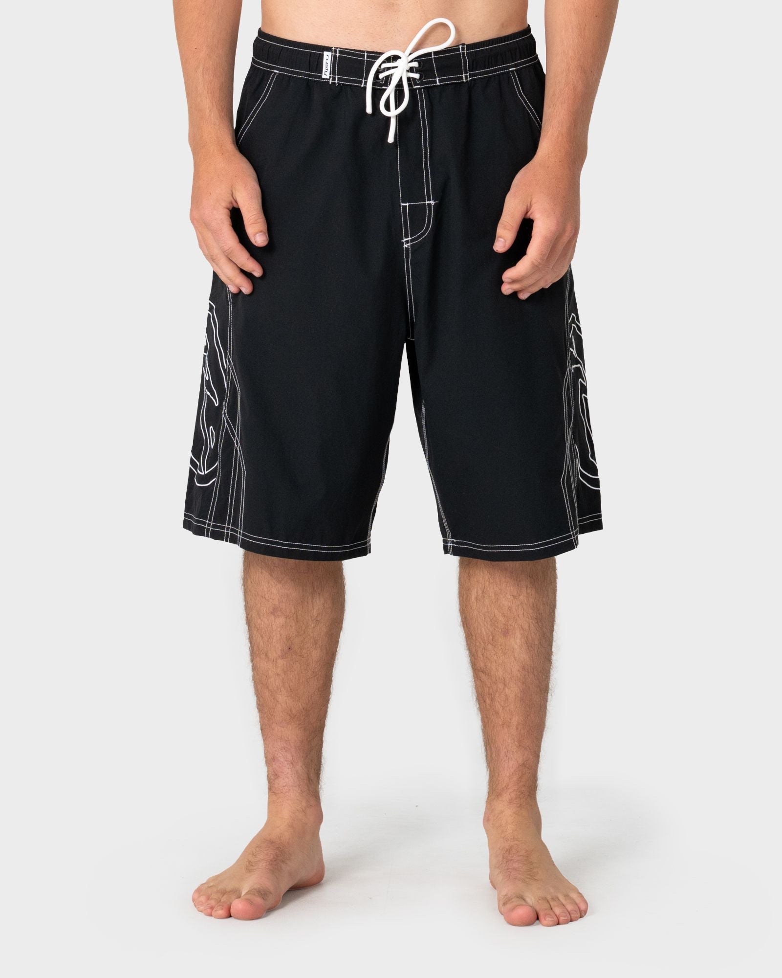 Tombstones Hybrid Waist Boardshort - Black