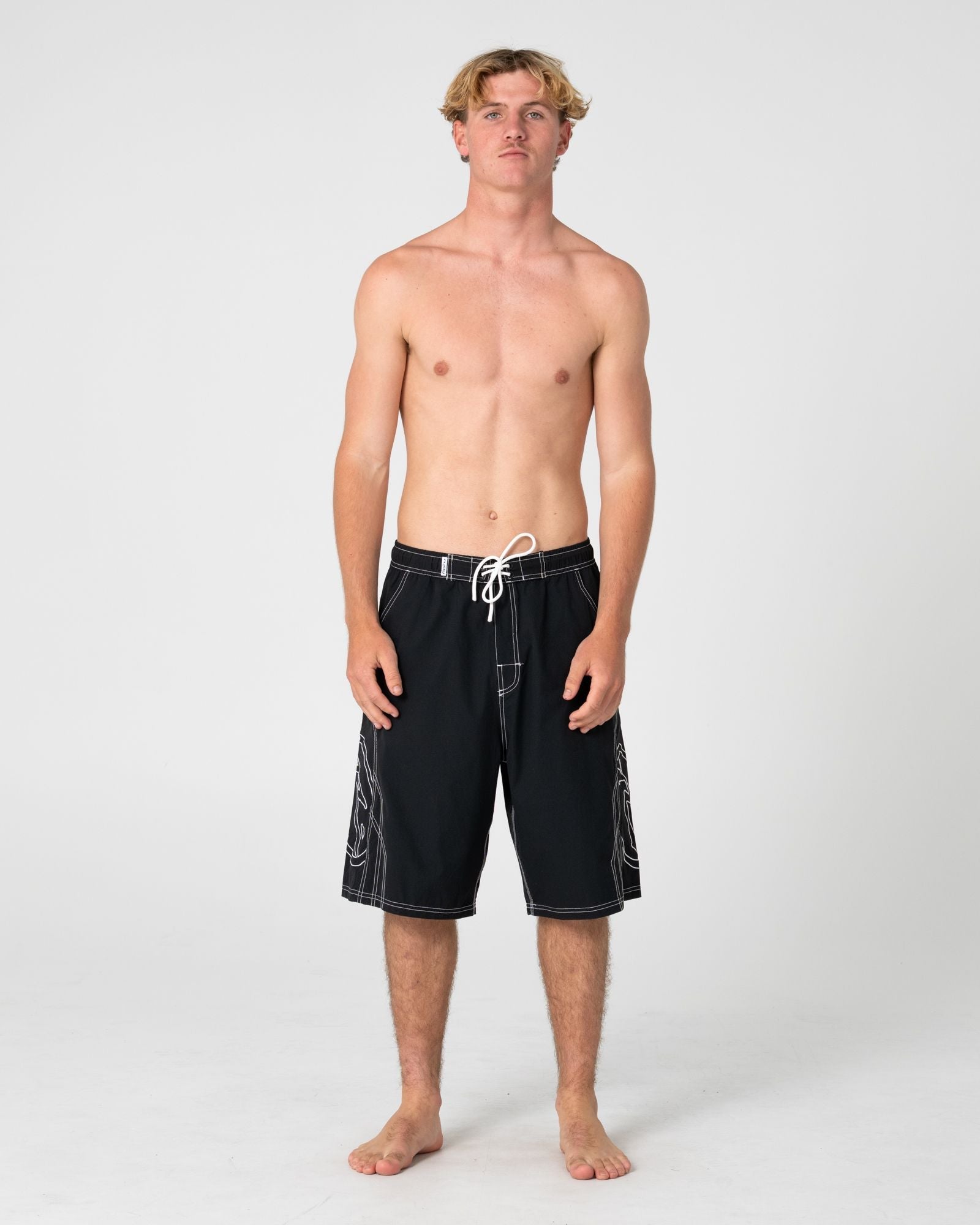 Tombstones Hybrid Waist Boardshort - Black