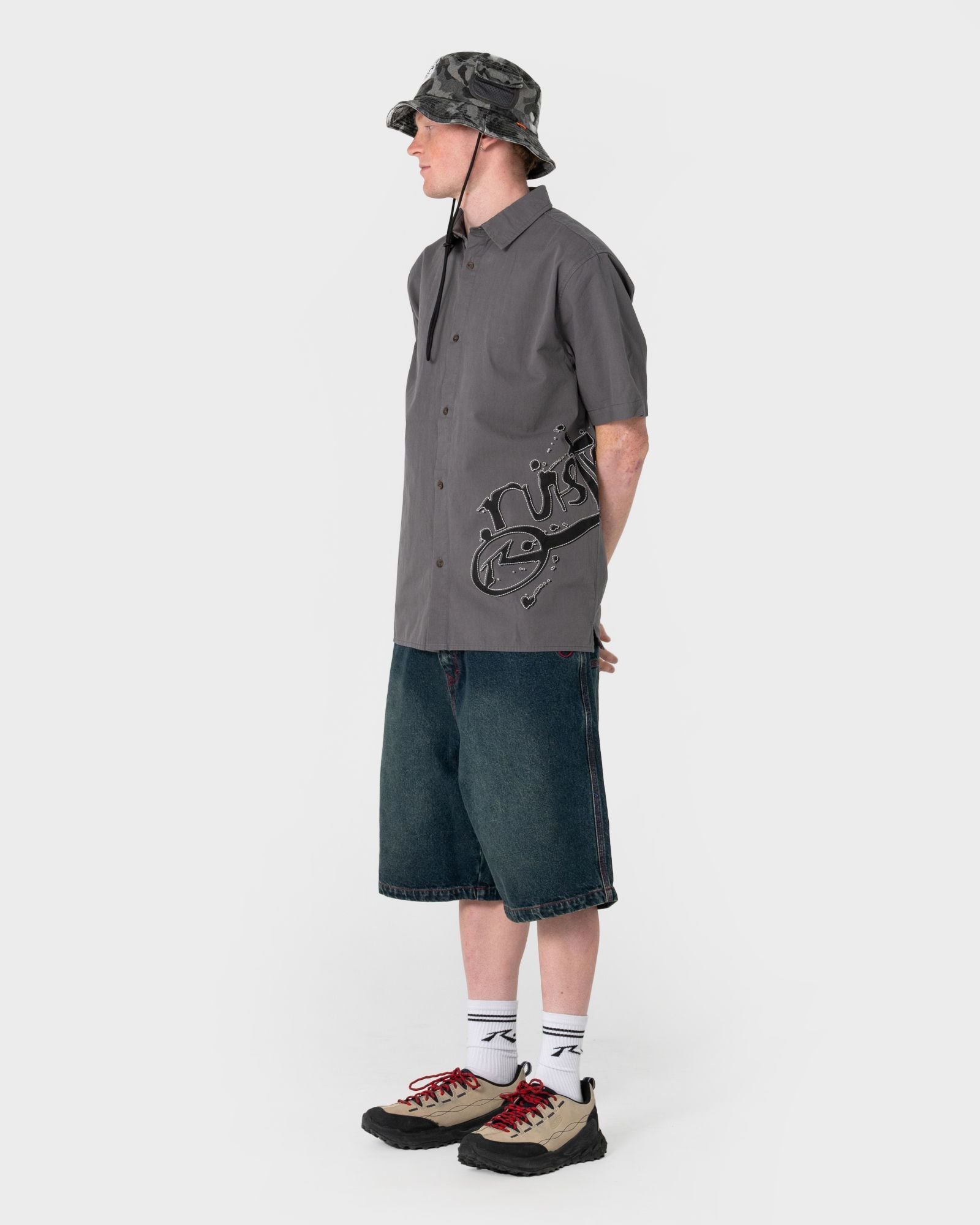 Commando Bucket Hat - Grey Camo 1