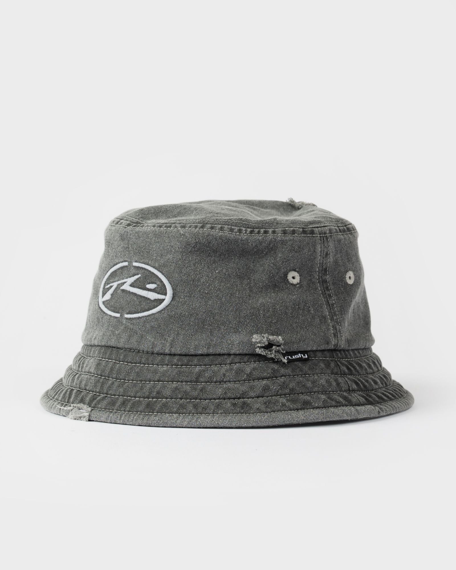 Split Seam Bucket Hat - Washed Black