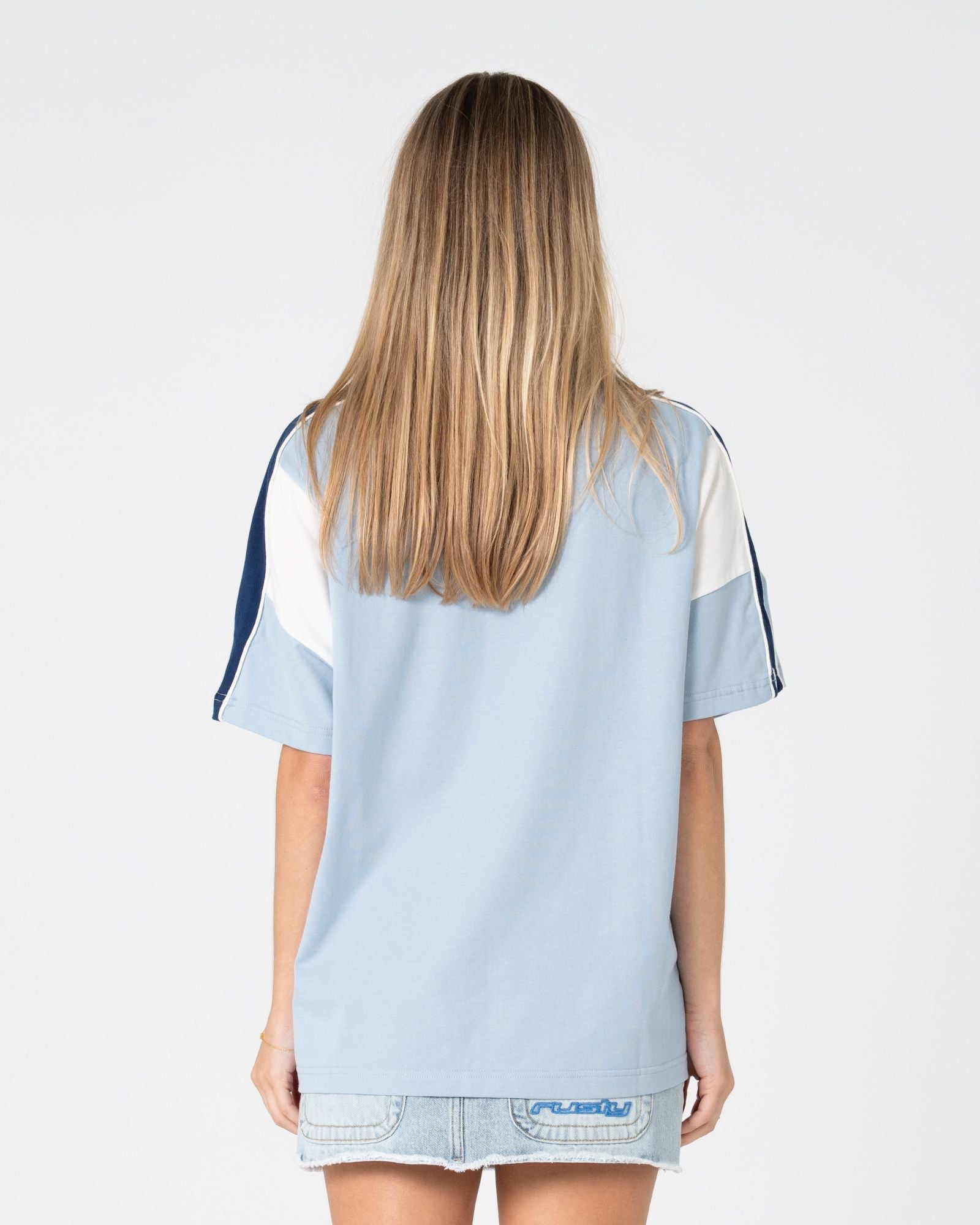 New Break 220 Oversize Tee - Sea Blue