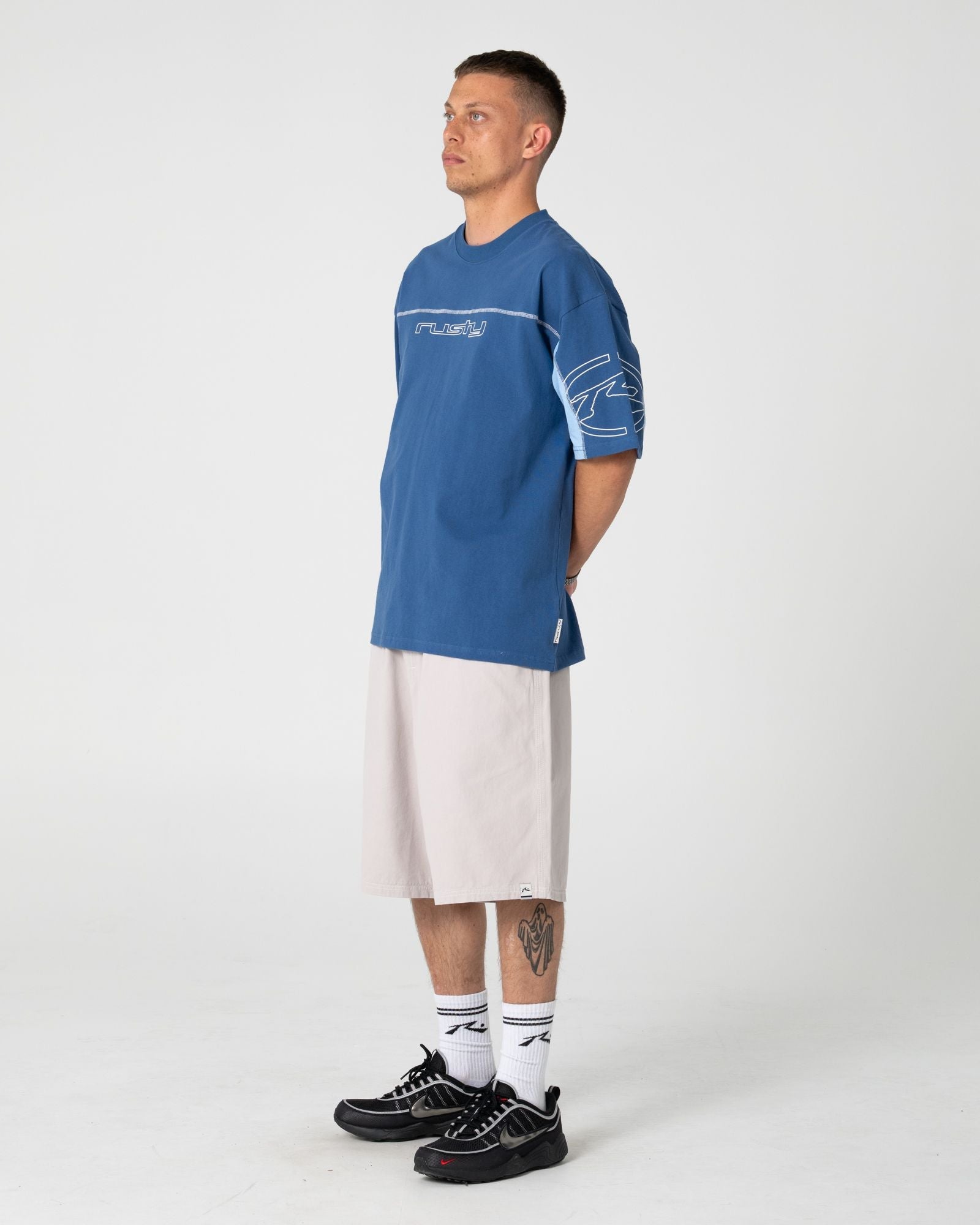 Cyberwave Short Sleeve Tee - Atlantic Blue