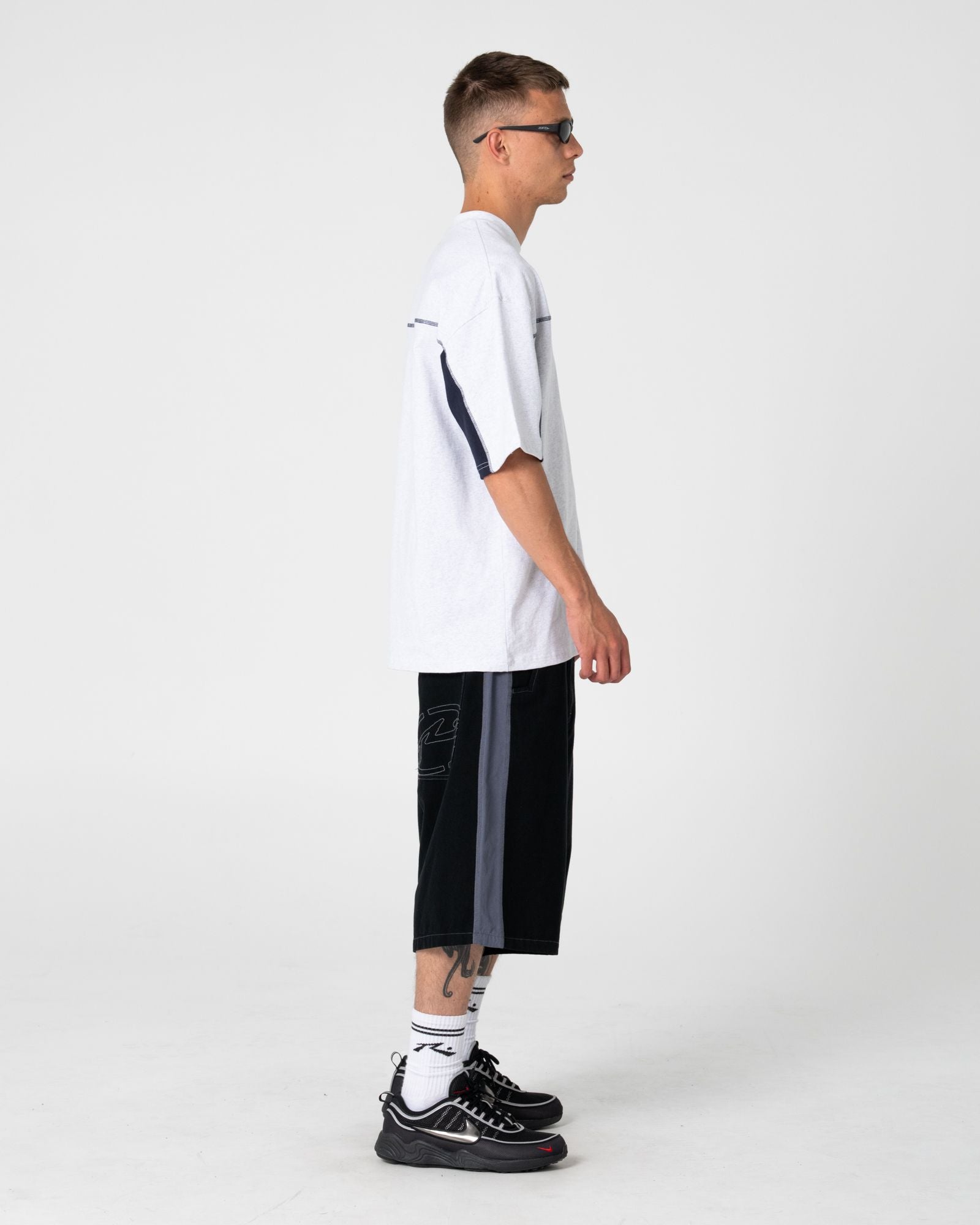 Cyberwave Short Sleeve Tee - Ecru Marle