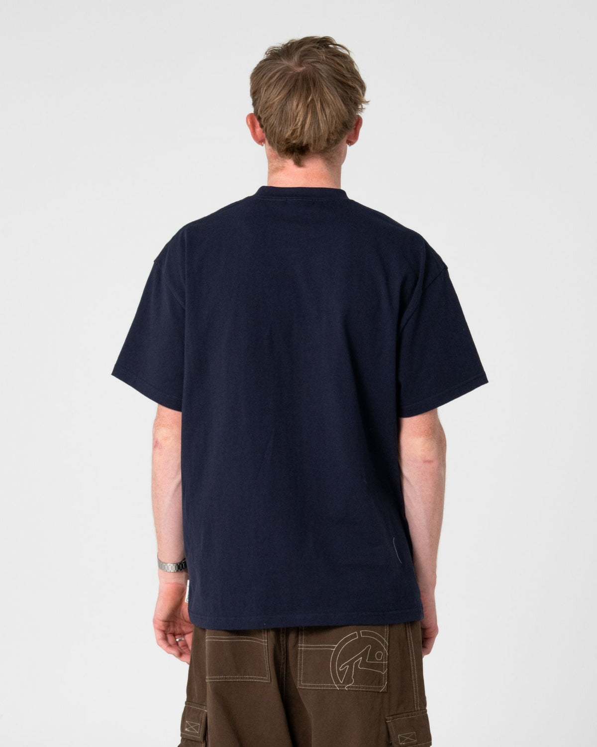 Rusty Four By Four Short Sleeve Tee in Dark Blue - print detail