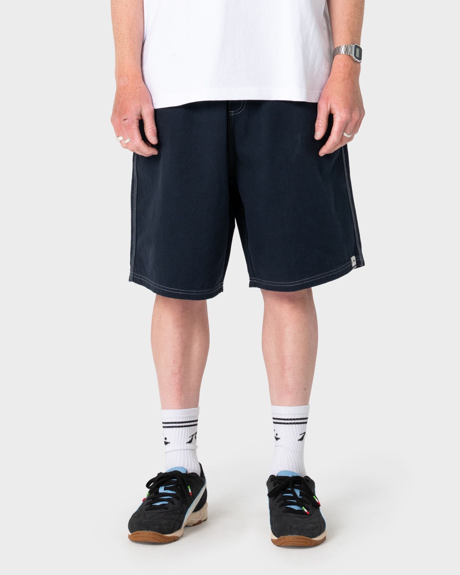 Flip Daddy Elastic Baggy Short - Navy Blue