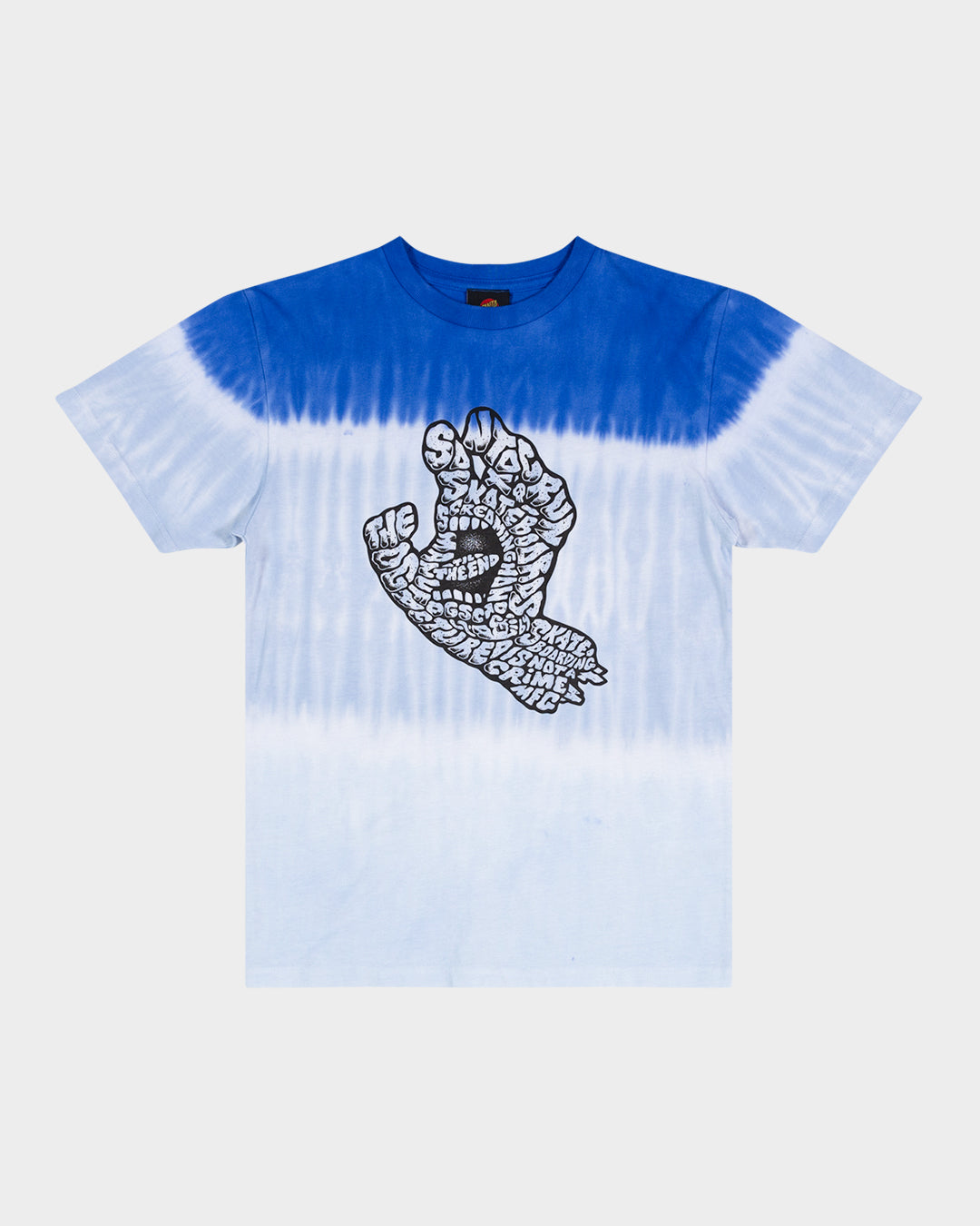 Santa Cruz Letter Hand Tee Cobalt Tie Dye