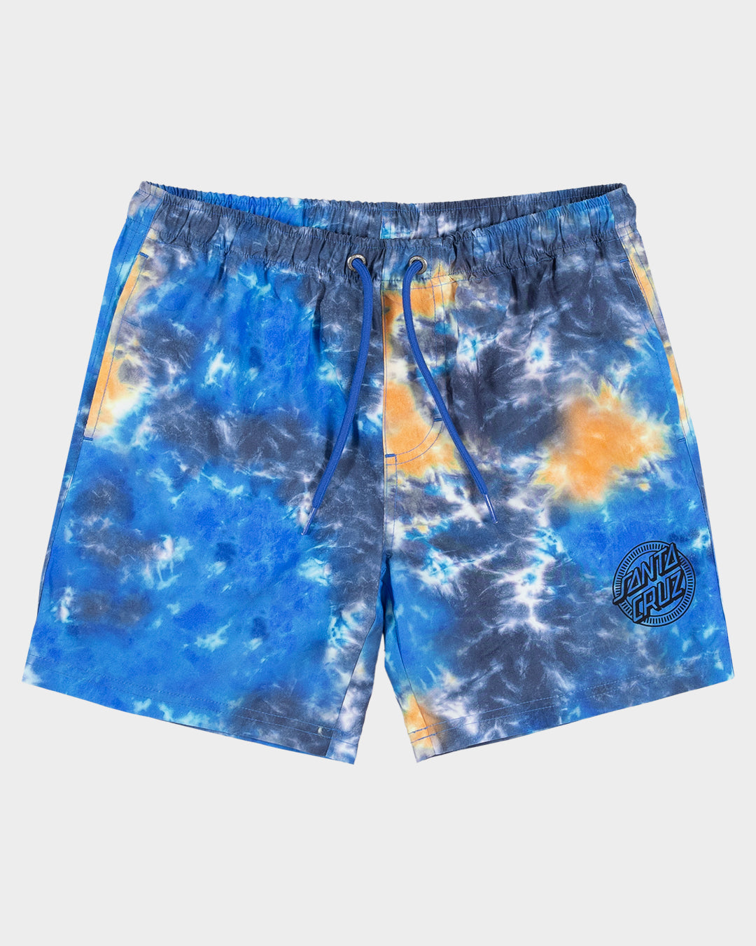 Santa Cruz Industrial Dot Mono Boardshort Blue Tie Dye - front view
