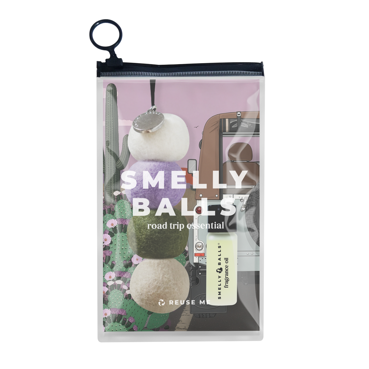 Smelly Balls Desert Bloom gift set packaging with Cactus Face oil