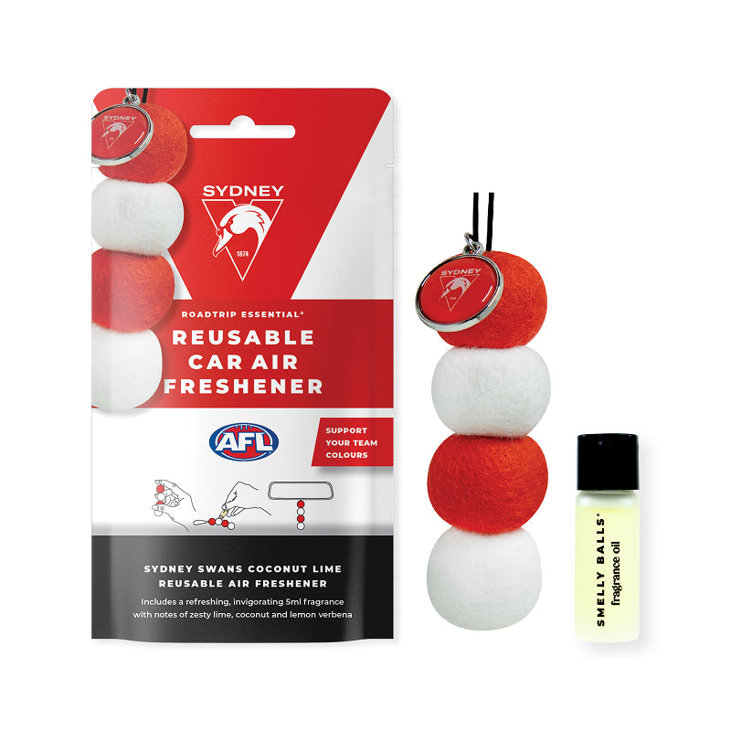 Smelly Balls Sydney Swans reusable car air freshener