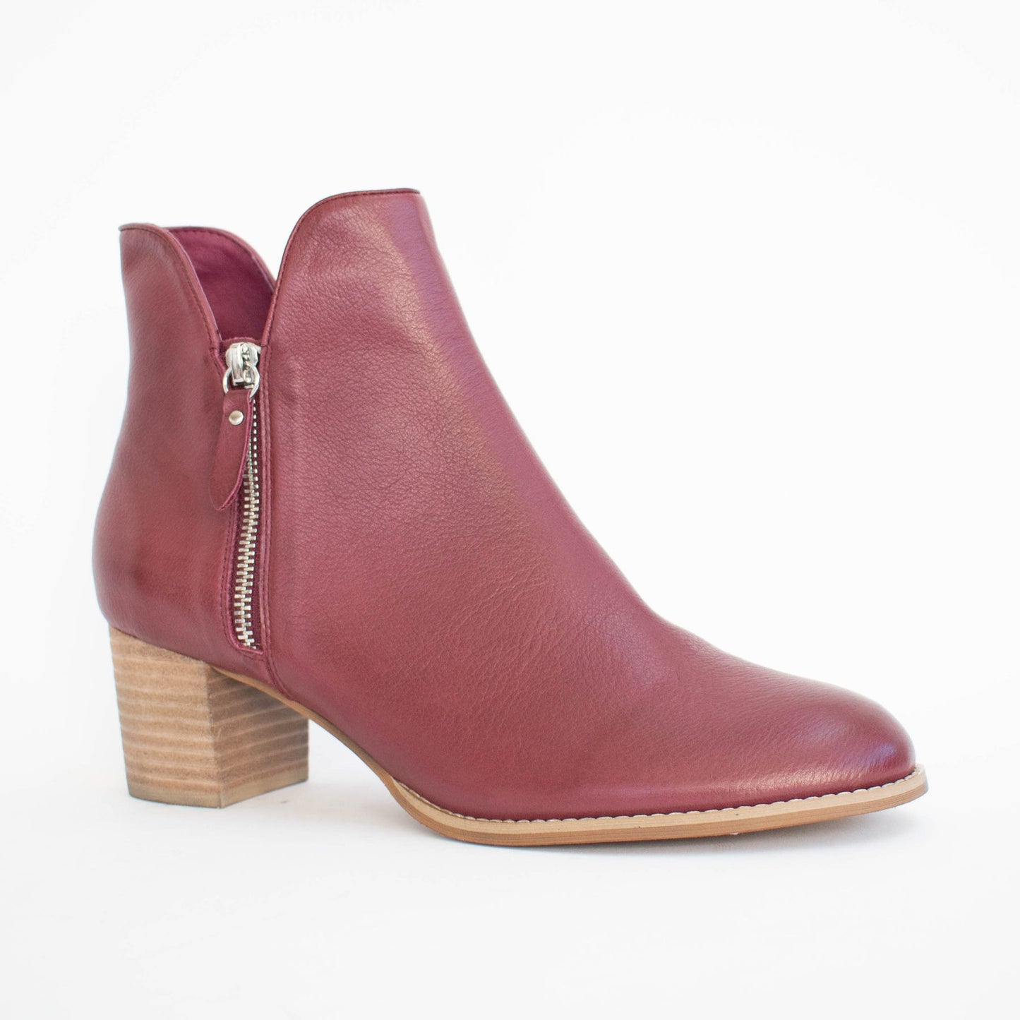 Shiannely - Burgundy Leather