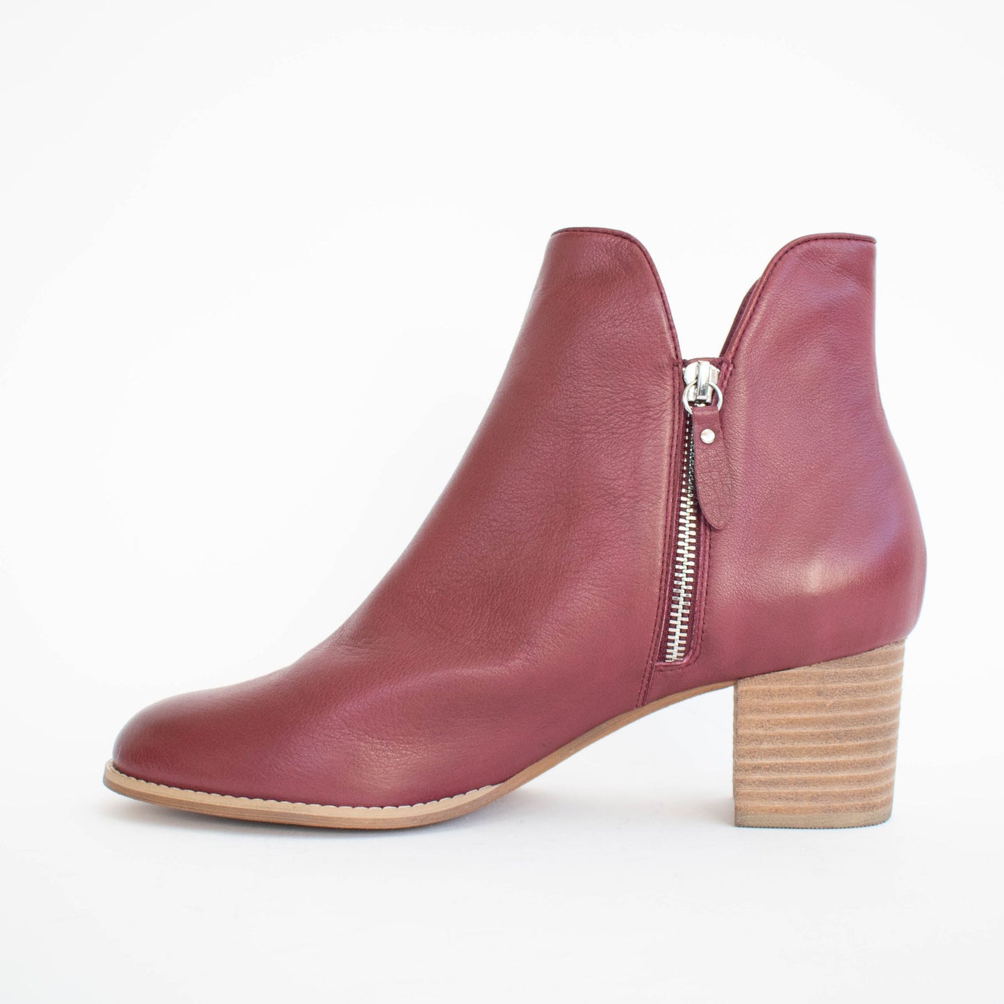 Shiannely - Burgundy Leather