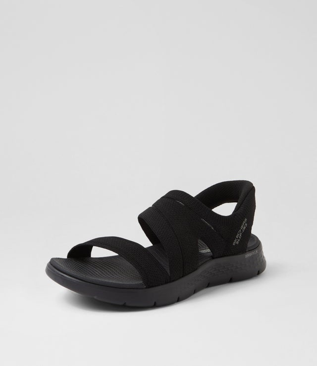Skechers Go Walk Flex Sandal Glimmer Up - Black (view 2)