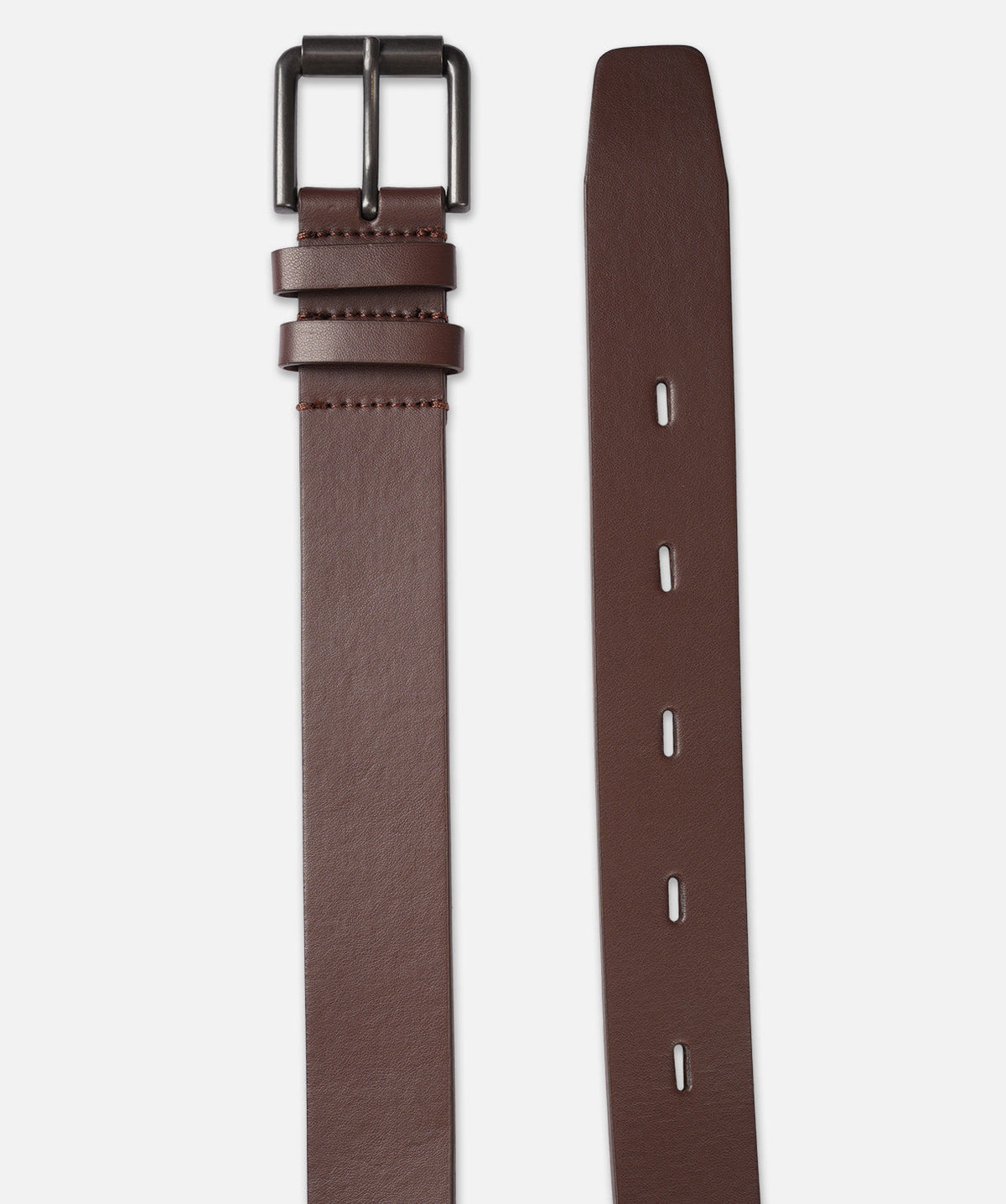 Industrie Mens Wide PU Belt in brown
