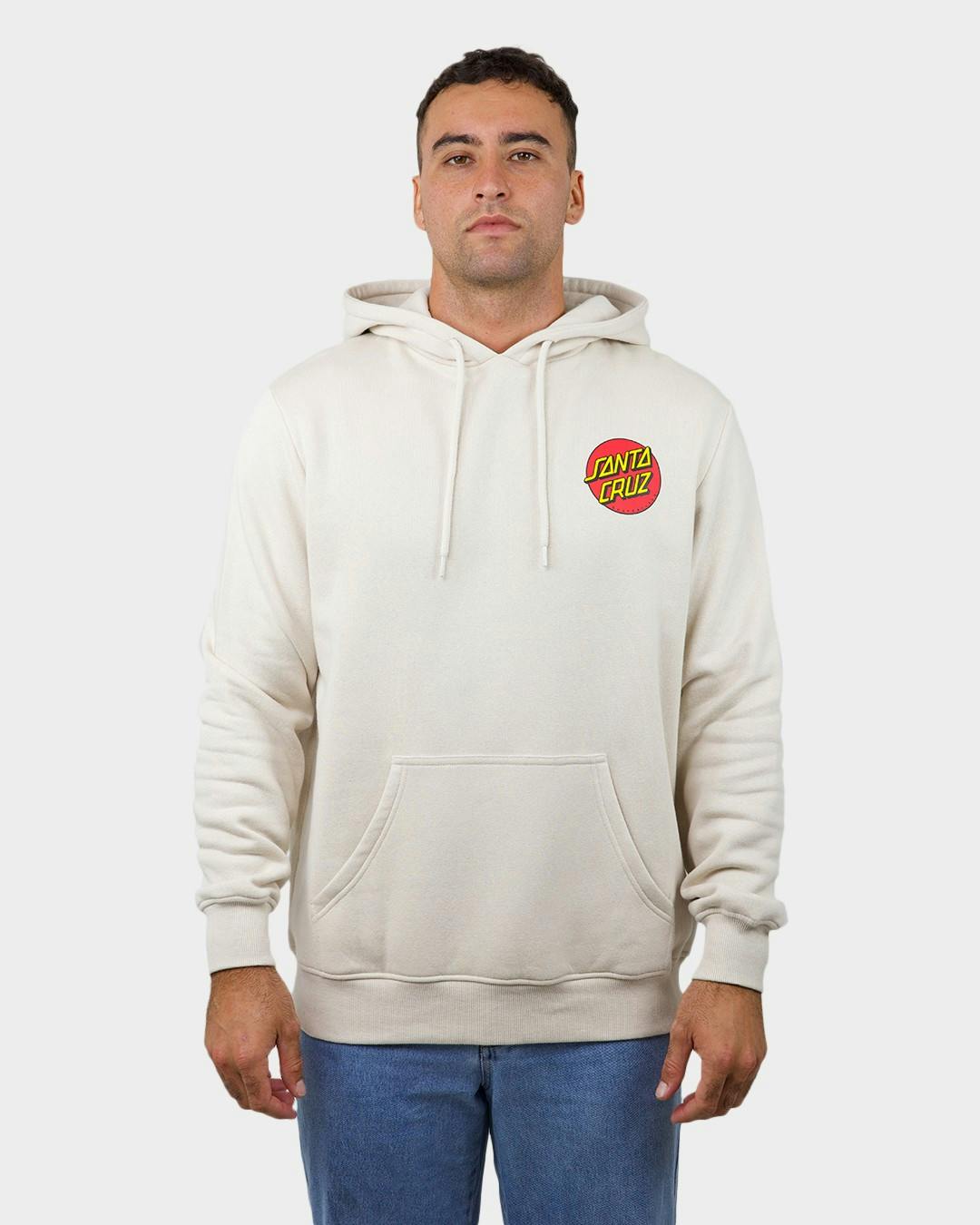 Santa Cruz Classic Dot Chest Hoody - Concrete