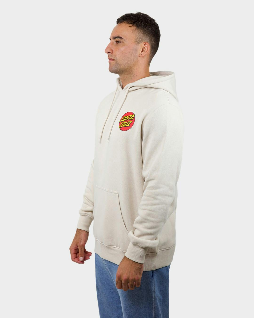 Santa Cruz Classic Dot Chest Hoody - Concrete (view 2)