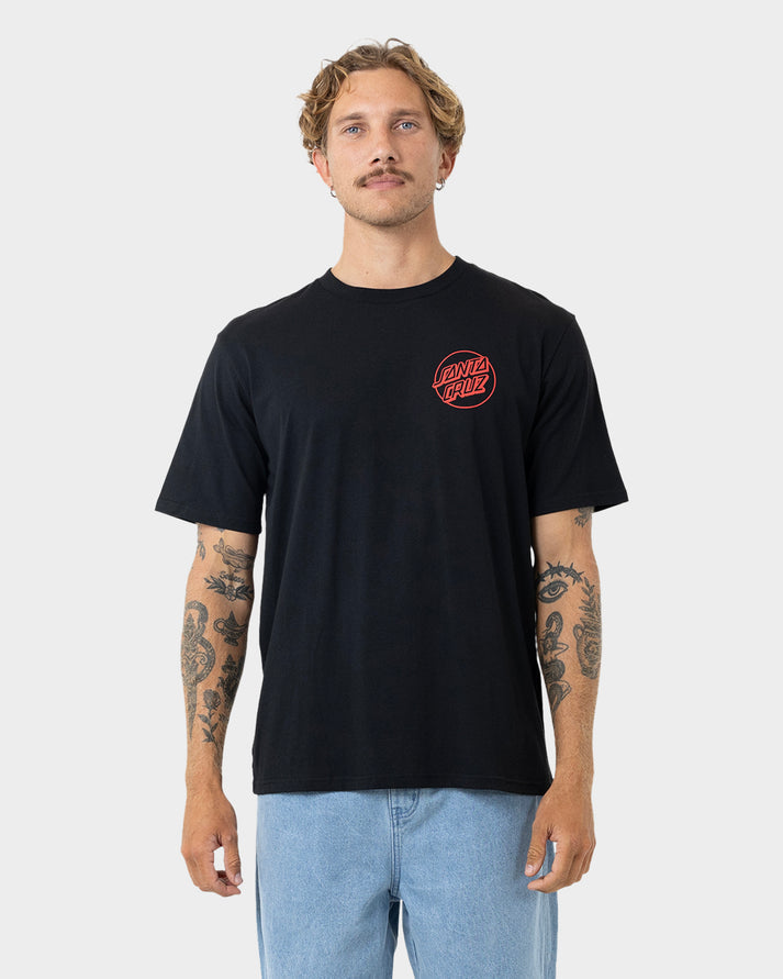 Santa Cruz Opus Screaming Hand SS Tee - Black