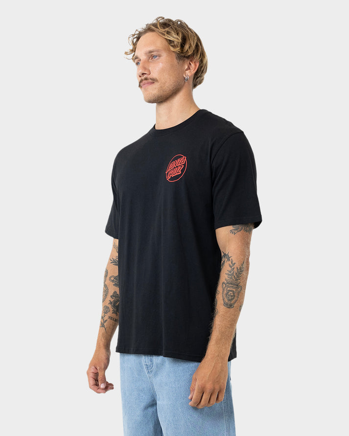 Santa Cruz Opus Screaming Hand SS Tee - Black (view 3)