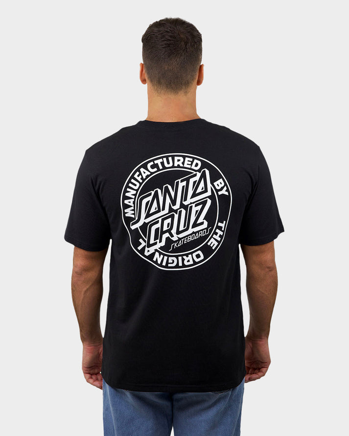 Santa Cruz OS MFG Dot Tee - Black (view 2)