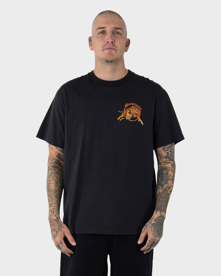 Santa Cruz Salba Tiger Redux Tee - Off Black