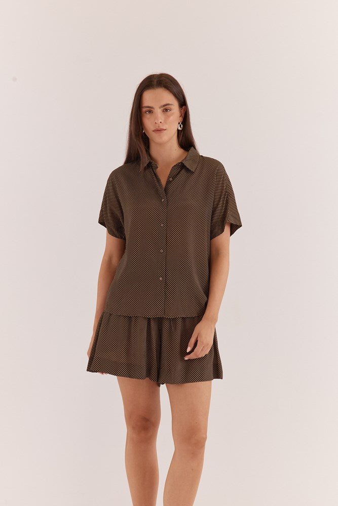Rowie Short Sleeve Shirt - Micro Dot