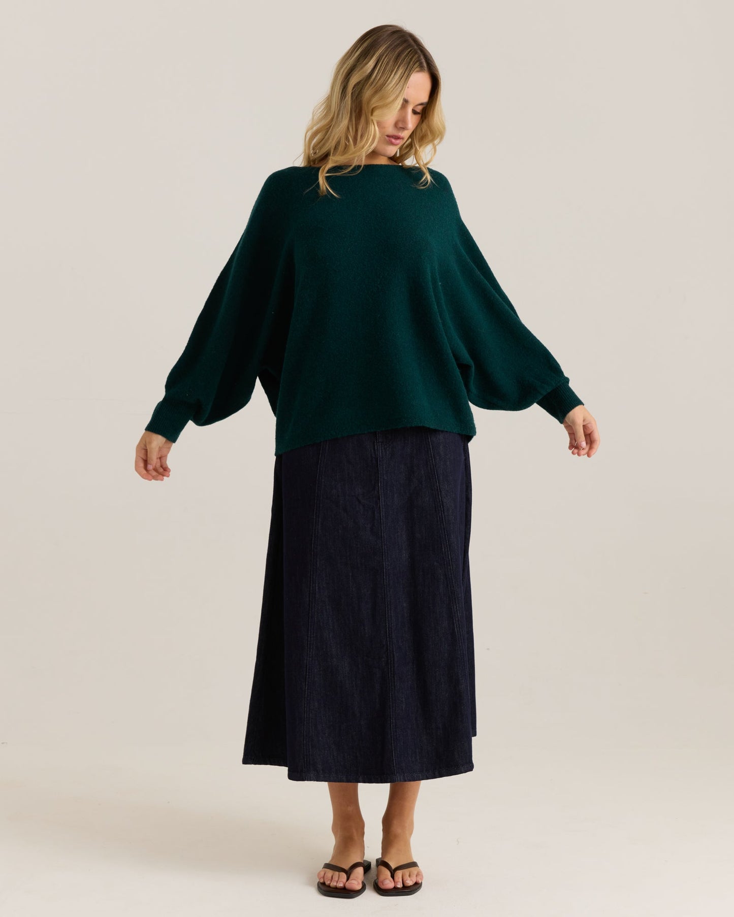Casey Knit - Teal Green