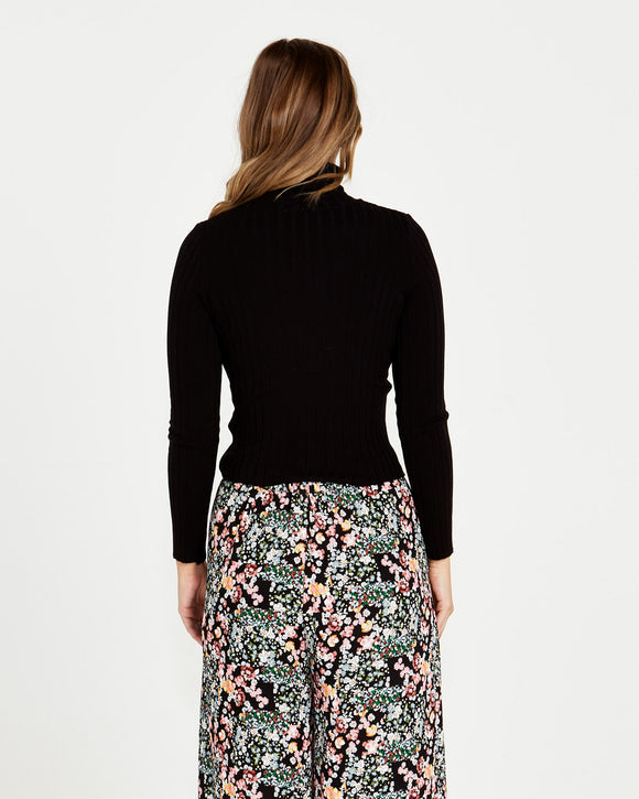 Ginny Rib Knit – Black