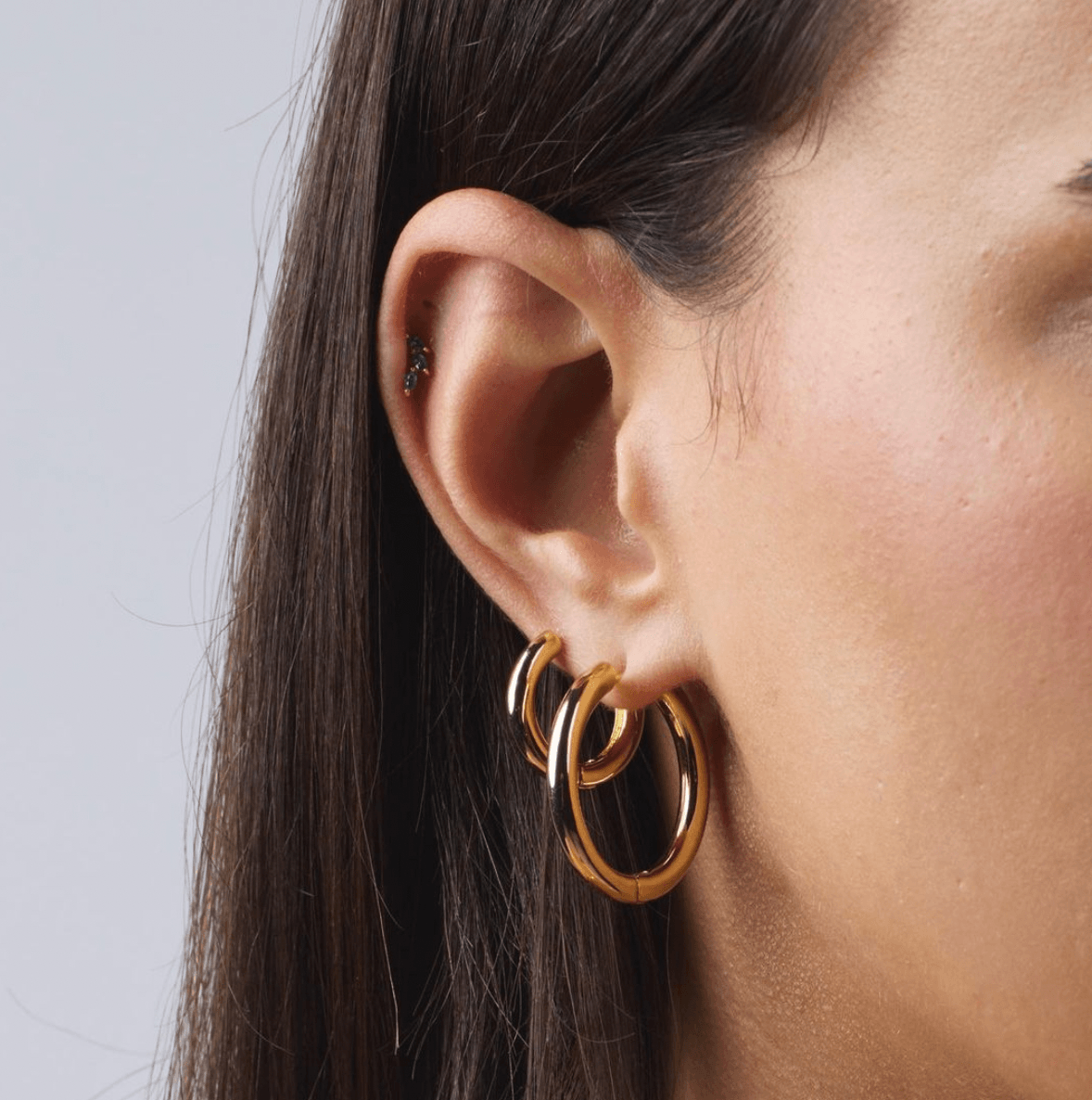 Zafino Kendall Large Hoop - Gold (view 2)