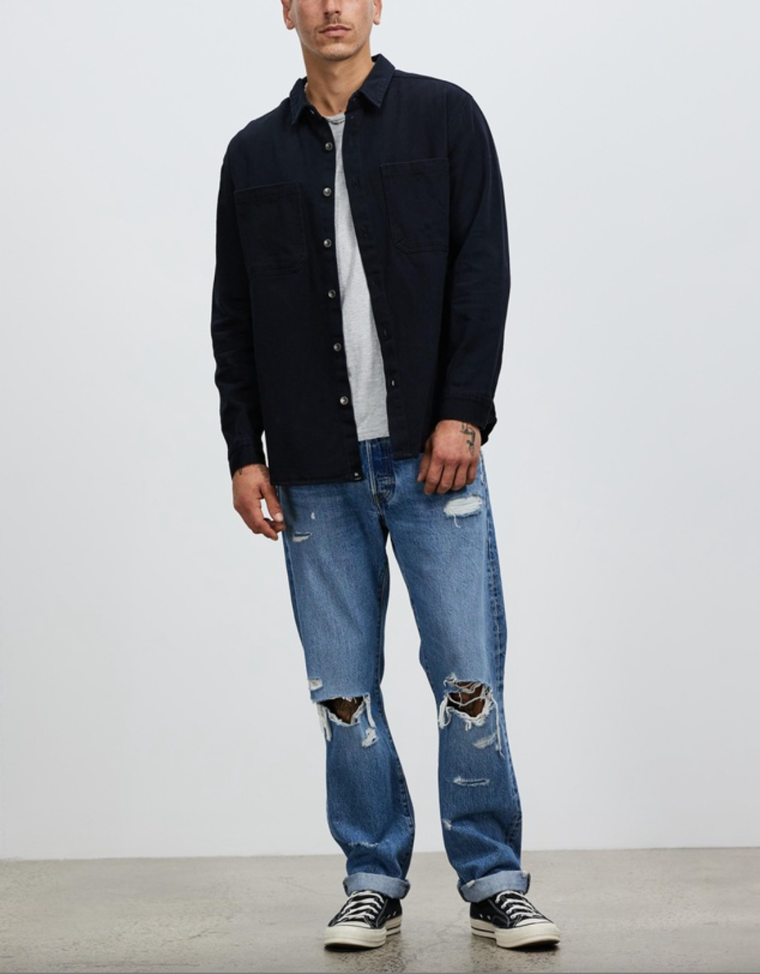 Saint Goliath Riot Overshirt - Black