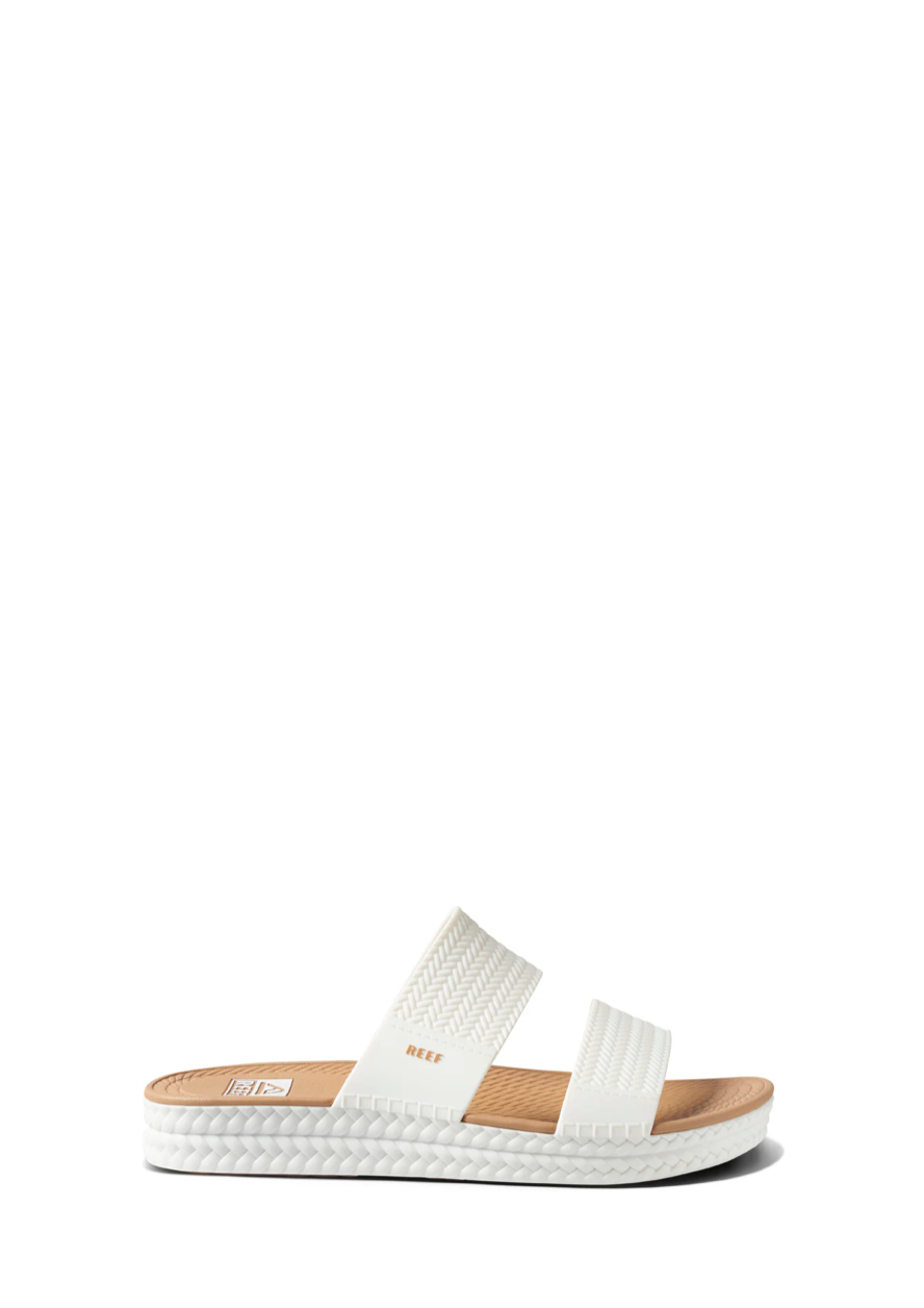 Water Vista Slide - White / Tan
