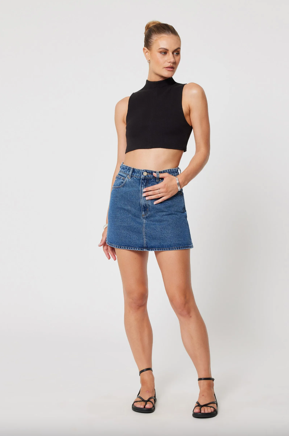 Aline Skirt - Bella Mid Blue